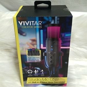 HP!! NWT Vivitar Creator Series Studio Built In Ambient Noise Canceling Mic
